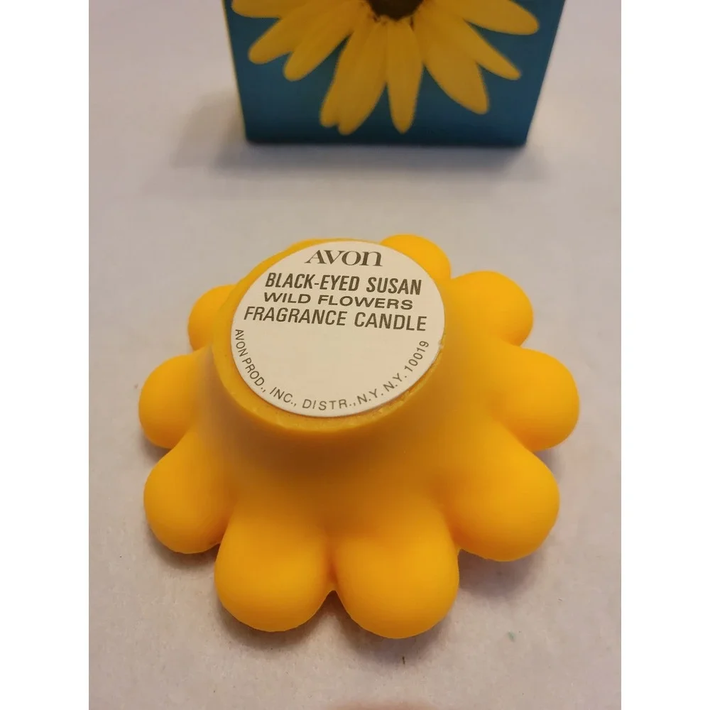 VTG Avon Black-Eyed Susan Sun Flower 1970s Collectible Wax Display Figure w/ Box
